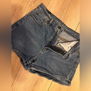 American eagle high rise denim shorts
